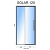 Porte de douche Rea Solar L.Gold 100- SUPPLÉMENTAIRE 5% RÉDUCTION POUR LE CODE REA5