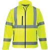 PORTWEST Hi-Vis softshell jacket (3L) Size: S, Color: fluorescent orange