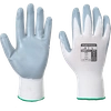 PORTWEST Nitrile Gloves Flexo Grip (Retail Package) Size: M, Color: Gray