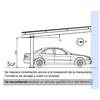 Posto auto coperto Sunfer PR1CC4 | 4 Parcheggi auto | Inclusa piastra metallica