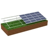 Pozemní konstrukce 4 X 8 horizontální fotovoltaické moduly