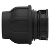 PP clamp plug 40 PN16 PN16, for PE pipes, black colour