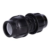 PP compression fitting 40x40 PN16, for PE pipes, black colour