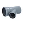 PP-HT 110x75/45 sanitary tee, for internal sewage, ash color, Onnline