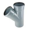 PP-HT internal sewage tee 75x75/67 sanitary ash