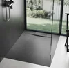 Правоъгълно душ корито Rea Basalt black 80x100- Допълнително 5% отстъпка с код REA5