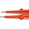 Precision VDE tweezers pointed, round tips 145mm KNIPEX