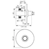 PRESSTIGE PRO Unterputz-Timer-Duscharmatur, Chrom