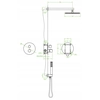 PRETTO SHOWER SET WITH CONCEALED MIXER