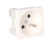 Prise K45 avec masse 16A/230V~, blanc