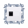 Prise ordinateur unique RJ45 catégorie 6 (module), blanc Simon10