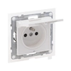 Priză 2P+Z IP44 - 16 A - 250 V~ - terminale automate - cu obturator, WHITE SUNO