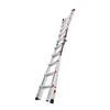 Profesionalna aluminijasta lestev, mali orjaški lestveni sistemi, 4 x 5 stopnice - Nivelir M22, 5 in 1, izravnalne noge