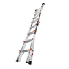 Profesionálny hliníkový rebrík, systémy Little Giant Ladder, 4 x 4 schodíky – vyrovnávač M17, 5 v 1, vyrovnávacích nohách