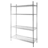 Professional Chrome Metal Storage Rack 4-półkowy 180x45x180cm