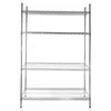 Professional Chrome Metal Storage Rack 4-półkowy 180x45x180cm