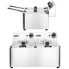 Professional Electric Fryer Gastronomic 2x8L 7000W Hendi 205839