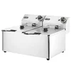 Professional Electric Fryer Gastronomic 2x8L 7000W Hendi 205839