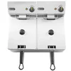 Professional Electric Fryer Gastronomic 2x8L 7000W Hendi 205839