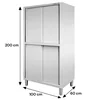 Professional Pass-Through Gastronomic Cabinet 4-drzwiowa 100x60x200cm