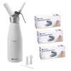 Professional Whipped Cream Decorator Siphon 1L + 150 cartridges N2O Hendi 588376