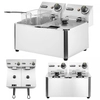 Professionelle elektrische Catering-Fritteuse 2x4L 6000W Hendi 205846