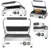 Professzionális Panini Contact Grill Közepes bordás 34x23 Hendi 263655