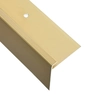Profiles for stairs, 15pcs., Gold, 100cm, aluminum, f-shaped