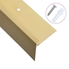 Profiles for stairs, 15pcs., Gold, 100cm, aluminum, f-shaped