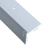 Profiles for stairs, 15pcs., Silver, 90cm, aluminum, f-shaped