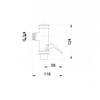 ПРОМИВНА МАШИНА3/4'' ХРОМИРАН TAJFUN КРЪГ PL