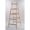 Prostorný dřevěný malířský žebřík 2x4 příčky 125cm MAT-PROJECT DRR04