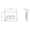 Przycisk spłukujący chrom matowy Ideal Standard W3708AD