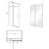 Puertas de ducha Besco Exo-C 110 cm - DESCUENTO adicional 5% con código BESCO5