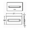 Pulsador de cisterna para inodoro Viega Visign for Style 11 pergamon 597 122