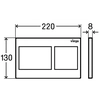 Pulsante WC Viega Prevista Visign for Style 21 bianco alpino 773250