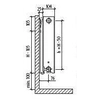 PURMO Ramo-Heizkörper RCV22 600x1000, Heizleistung:1676W (75/65/20°C), Stahlplattenheizkörper mit Anschluss unten, PURMO Ramo Ventil Compact,