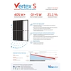 PV-modul (fotovoltaisk panel) 395 W Vertex S Sort ramme Trina Solar 395W