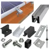 PV STRUCTURE SHEET SHEET 3 PANELS CLAMPS 35 BLACK