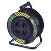 PVC extension cable on drum - 4 socket 25m fixed center (P19425P)