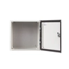 Quadro metallico ermetico RH-443 400X400X300 IP65, piastra di montaggio inclusa.