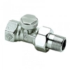 Radiator shut-off valve, Regutec DN15(1/2), simple, nickel plated