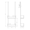 Raft cabina Deante Mokko tip C alb - REDUCERE suplimentara 5% cu codul DEANTE5