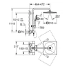 Rainshower SmartActive Duschsystem 310 mit Thermostat zur Wandmontage, Chrom