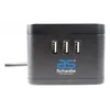 Rallonge de station de recharge 1.5m câble H05VV-F 3G1.5 avec 2 prises schuko 16A 3 ports USB 3V 2.4A et recharge sans fil 5W via maximum induction 3500W IP20