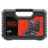 Ratchet screwdriver set with 53 pieces Black + Decker A7218-XJ
