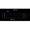 Rauchabgangsanschluss DN 80/125, L=1000 horizontal für Brennwert- und Turbokessel