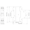 RCBO-Schalter 6A Kurve B 30mA Typ A automatisch mit Differentialschutz 1 Modul 1P+N 6kA IP20