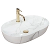 Rea Aura bordplade håndvask 61 Marmo shiny (S) - Yderligere rabat - kode REA_S