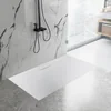 Rea Basalt Long white rectangular shower tray 80x120- Additionally 5% discount with code REA5